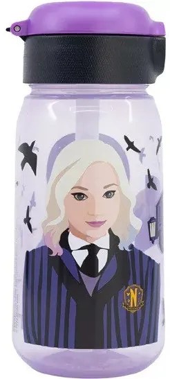 Wednesday Nevermore Academy műanyag kulacs 510 ml