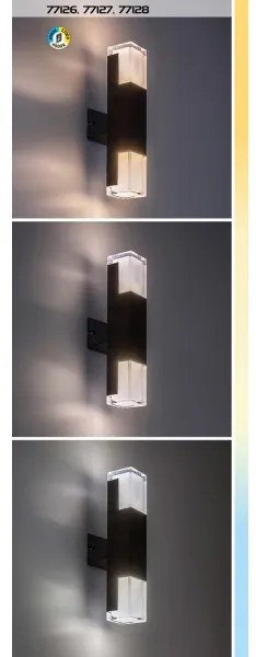 Rabalux 77127 - DARVAS LED kültéri fali lámpa 12W 230V IP54