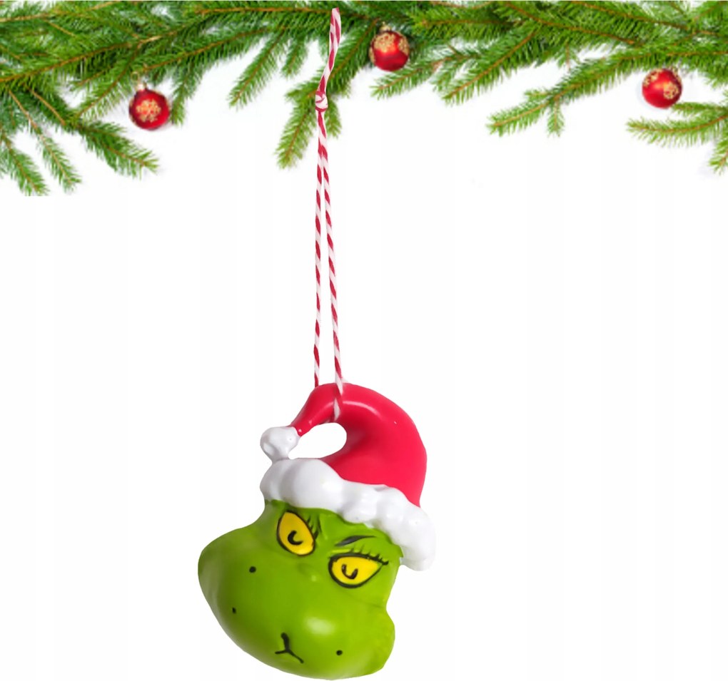 Grinch gipsz karácsonyfadísz Merry Grinchmas