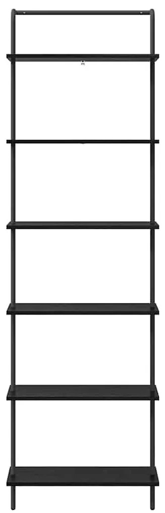 Könyvespolc Musta tammi 60 x 24 x 203 cm Faanyag