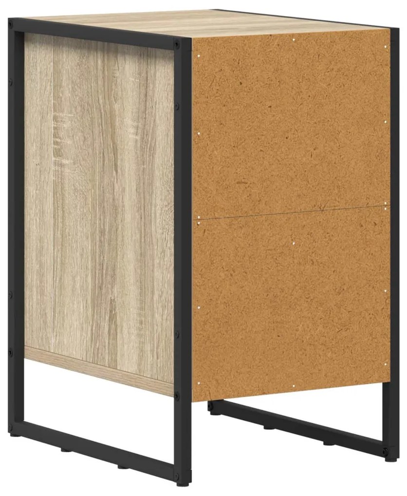 vidaXL Éjjeli asztal 2 pcs Sonoma 39,5 x 30 x 50 cm Faanyag