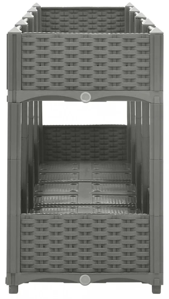 polipropilén magaságyás 160 x 40 x 71 cm