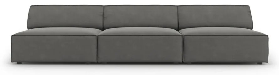 Szürke bársony kanapé 240 cm Jodie – Micadoni Home