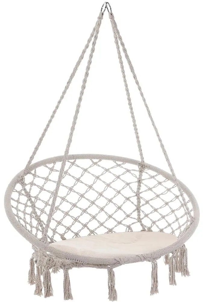 Jurhan BOHO függőszék párnával, Ø61cm, bézs