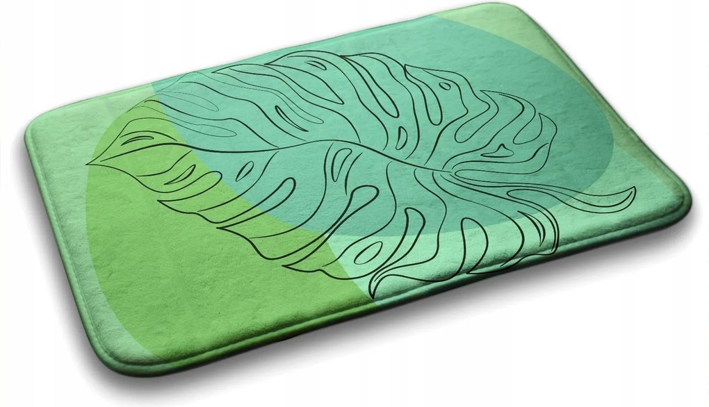 Monstera Levelek nedvszívó fürdőszobaszőnyeg 90x60