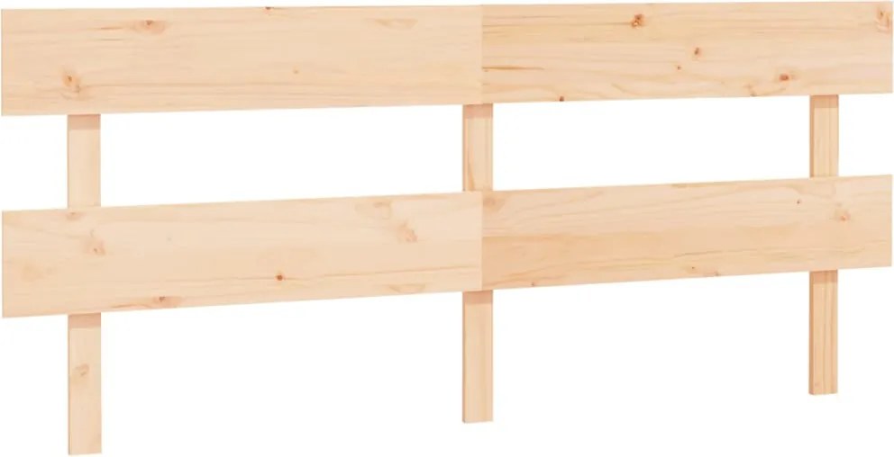 vidaXL tömör fenyőfa ágyfejtámla 204x3x81 cm