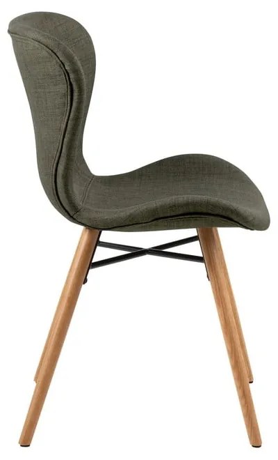 Zöld kárpitozott étkezőszék szett 2 db-os Batilda – Actona