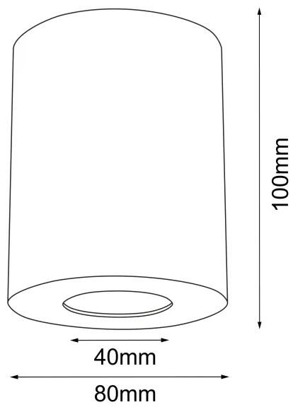 Brosline 1256 - POINT irányítható spotlámpa 1xGU10/10W/230V IP44 fekete