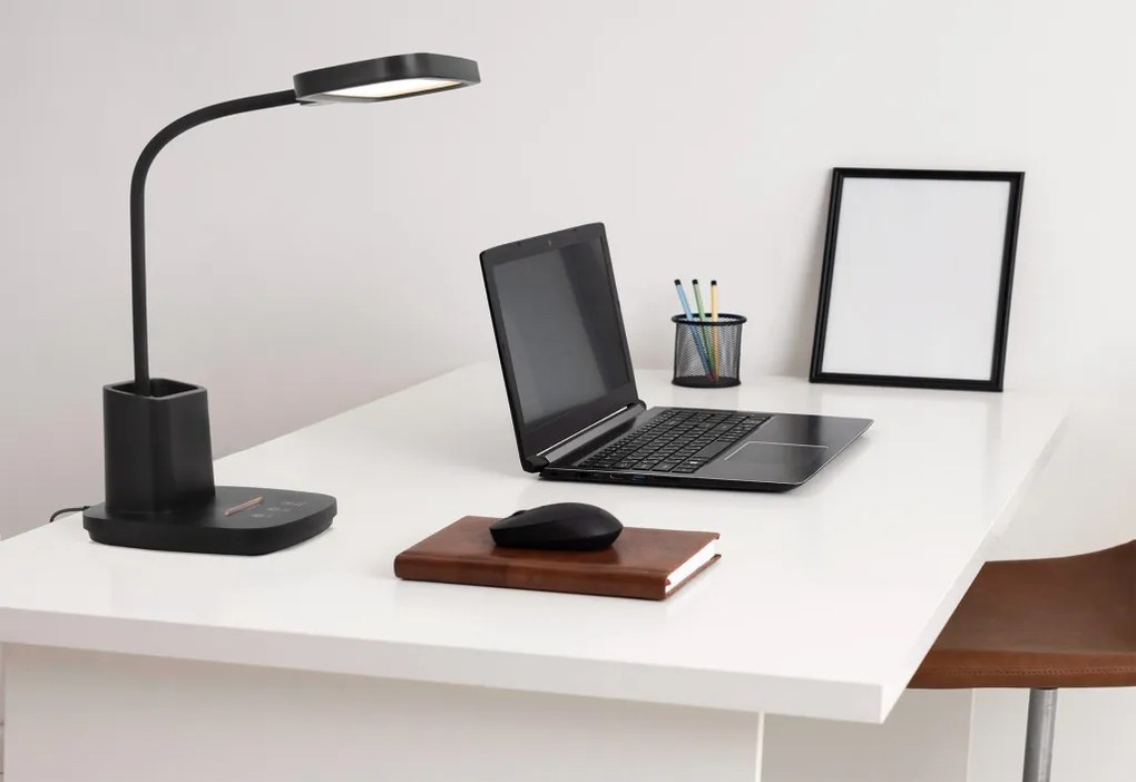 KAJA K-BL1301 CZARNY TOLA Fekete Színű Asztali Lámpa 9W LED 500Lm 3000-5700K IP20