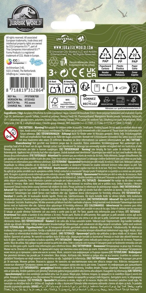 Jurassic World Wild tetkó 12 db-os