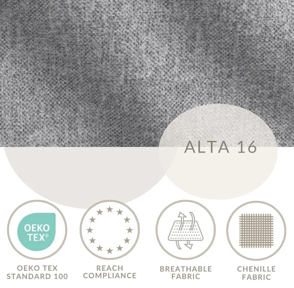 Szürke ágyneműtartós boxspring ágy 180x200 cm Blend – Maison de Rêve