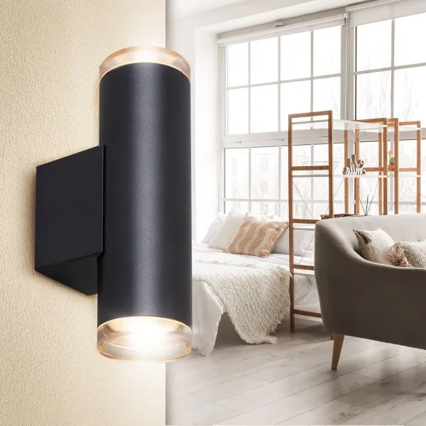 Brilagi - SELE AQUA fürdőszobai spotlámpa 2xGU10/30W/230V IP44 fekete