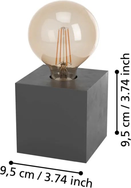 Eglo PRESTWICK 2 43734 Asztali lámpa 1x40W/E27 IP20