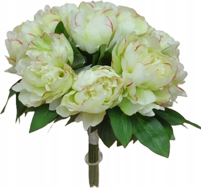 Művirág kompozíció Bazsarózsa csokor 12 db-os köteg asztali dekoráció