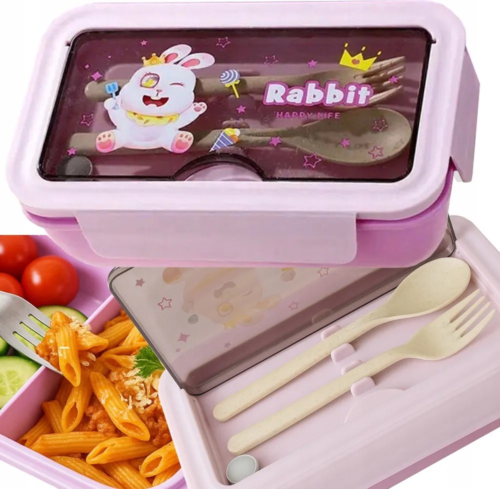 Uzsonnás doboz uzsonnás doboz iskola rekeszek evőeszközök