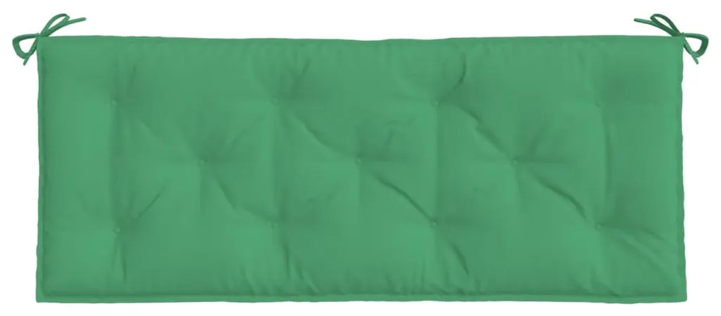 2 db zöld oxford szövet kerti padpárna 120 x 50 x 7 cm