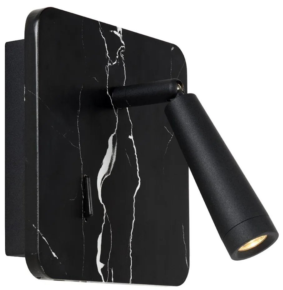 Lucide 77282/03/30 - LED Fali spotlámpa OREGON LED/4W/230V USB fekete