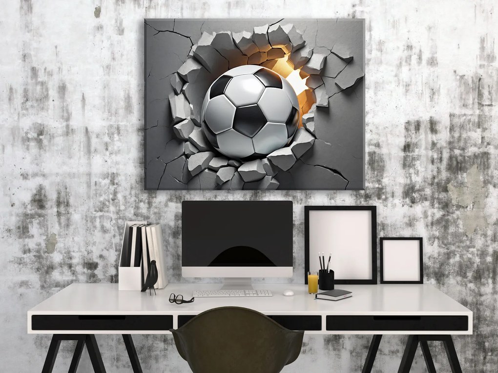 Gario Vászonkép 3D futball Méret: 100 x 70 cm