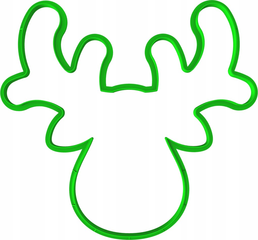 Karácsonyi Mézeskalács Forma Karácsonyi Nagy XXL Rénszarvas 20cm