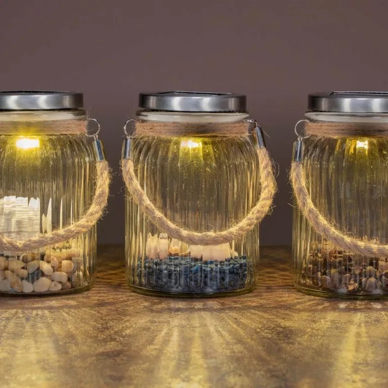 Napelemes világítás 3x LED meleg fehér