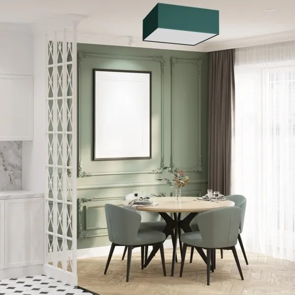 Mennyezeti lámpa VERDE 3xE27/60W/230V 50x50 cm zöld