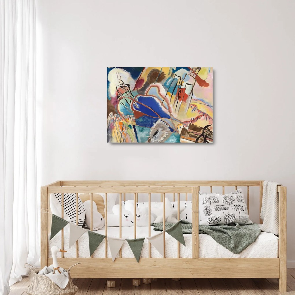 Üveg kép - Vasily Kandinsky, Improvisation No. 30 (Cannons), reprodukciók (70x50 cm)