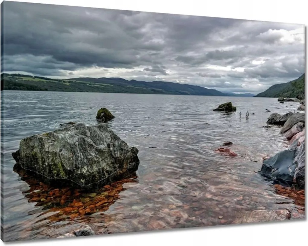 Vászonkép 100x70 Séta Kőpart