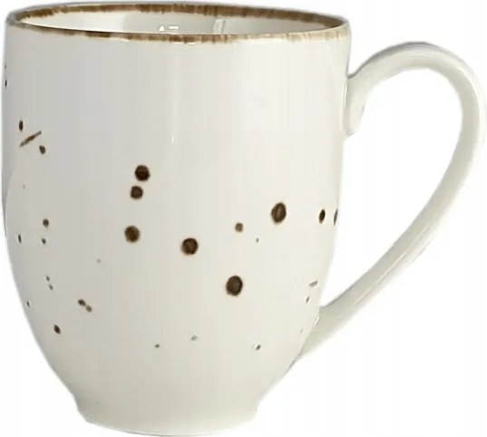 Cottage Cream Porcelán Bögre 400ml Krém Alumínium Bogucice