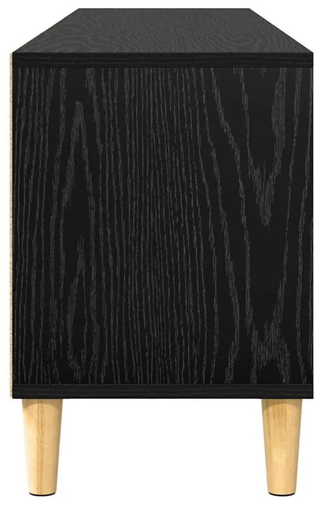 TV szekrény fiókkal Musta tammi 150 x 30 x 45 cm Faanyag