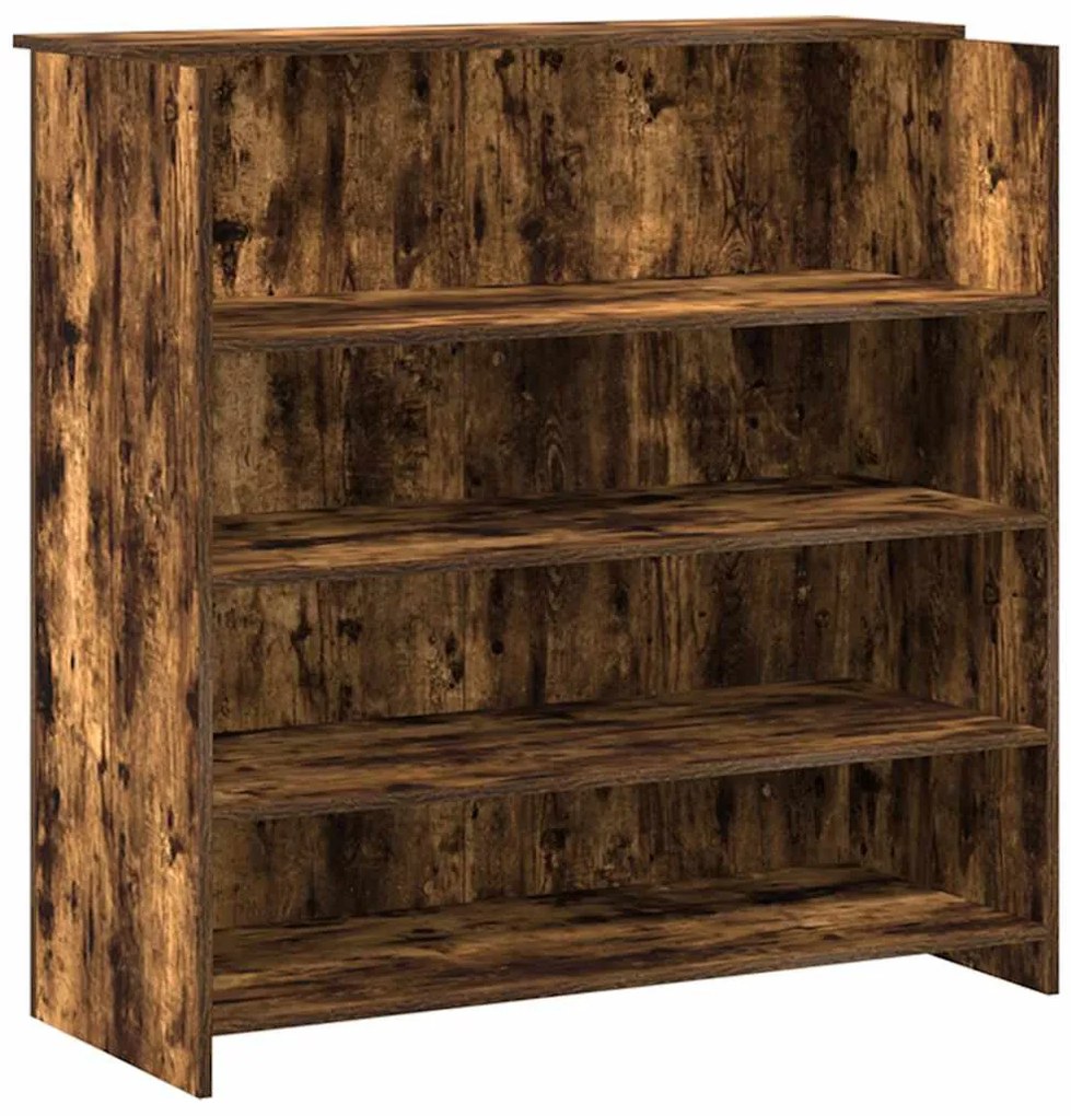recepciós pult füstös tölgy 180x50x103,5 cm szerelt fa