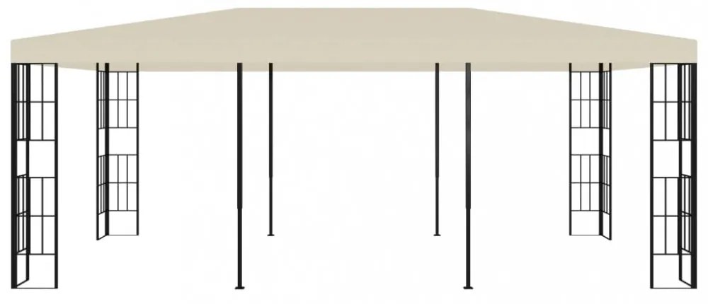 krémszínű pavilon 3 x 6 m