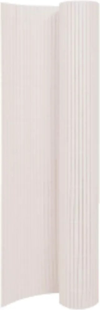 vidaXL fehér kétoldalas kerti kerítés 110 x 400 cm