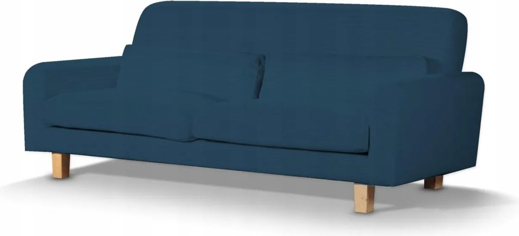 Dekoria Nikkala rövid kanapé huzat Ikea kék