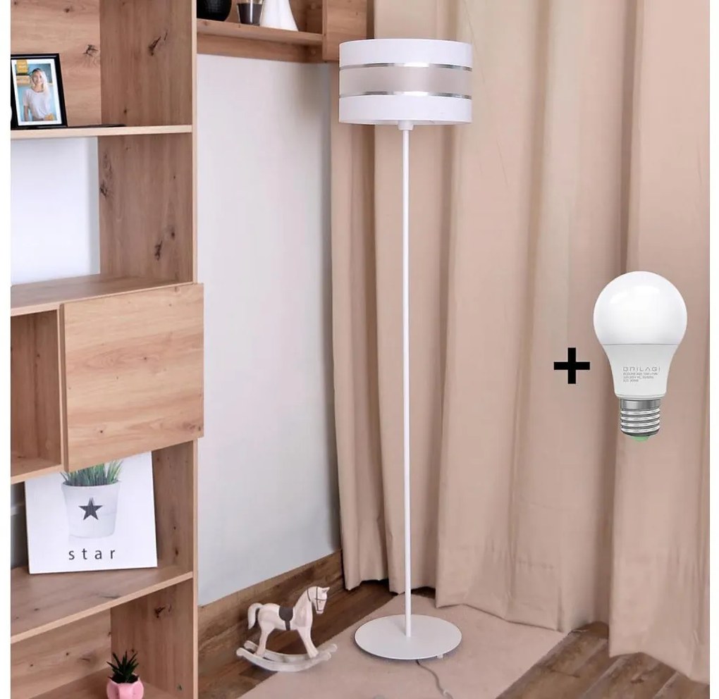 LED Állólámpa HELEN 1xE27/15W/230V fehér