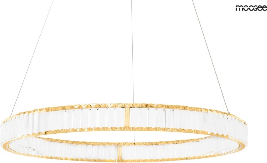 KING HOME MSE010100174 LIBERTY Kristály Függesztett Lámpa Arany LED IP20