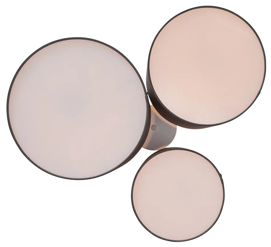 Modern mennyezeti lámpa taupe 3 lámpás - Multidrum