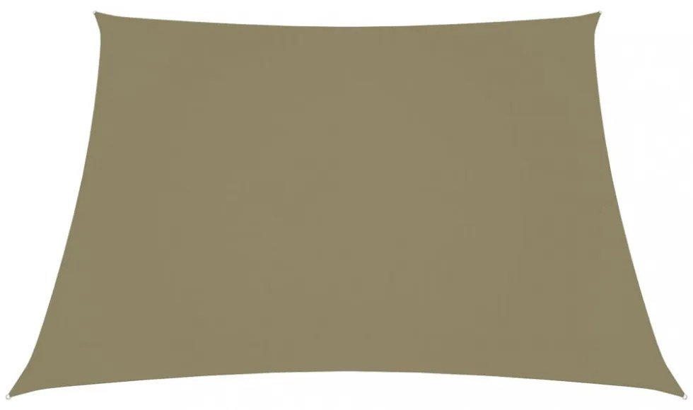 bézs trapéz alakú oxford-szövet napvitorla 2/4 x 3 m