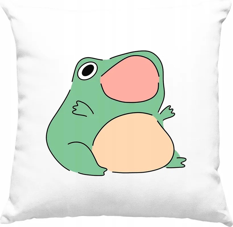 Béka párna mémes béka 7 fehér