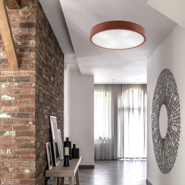 Mennyezeti lámpa NATURAL 4xE27/60W/230V ø 57,5 cm fenyő/barna