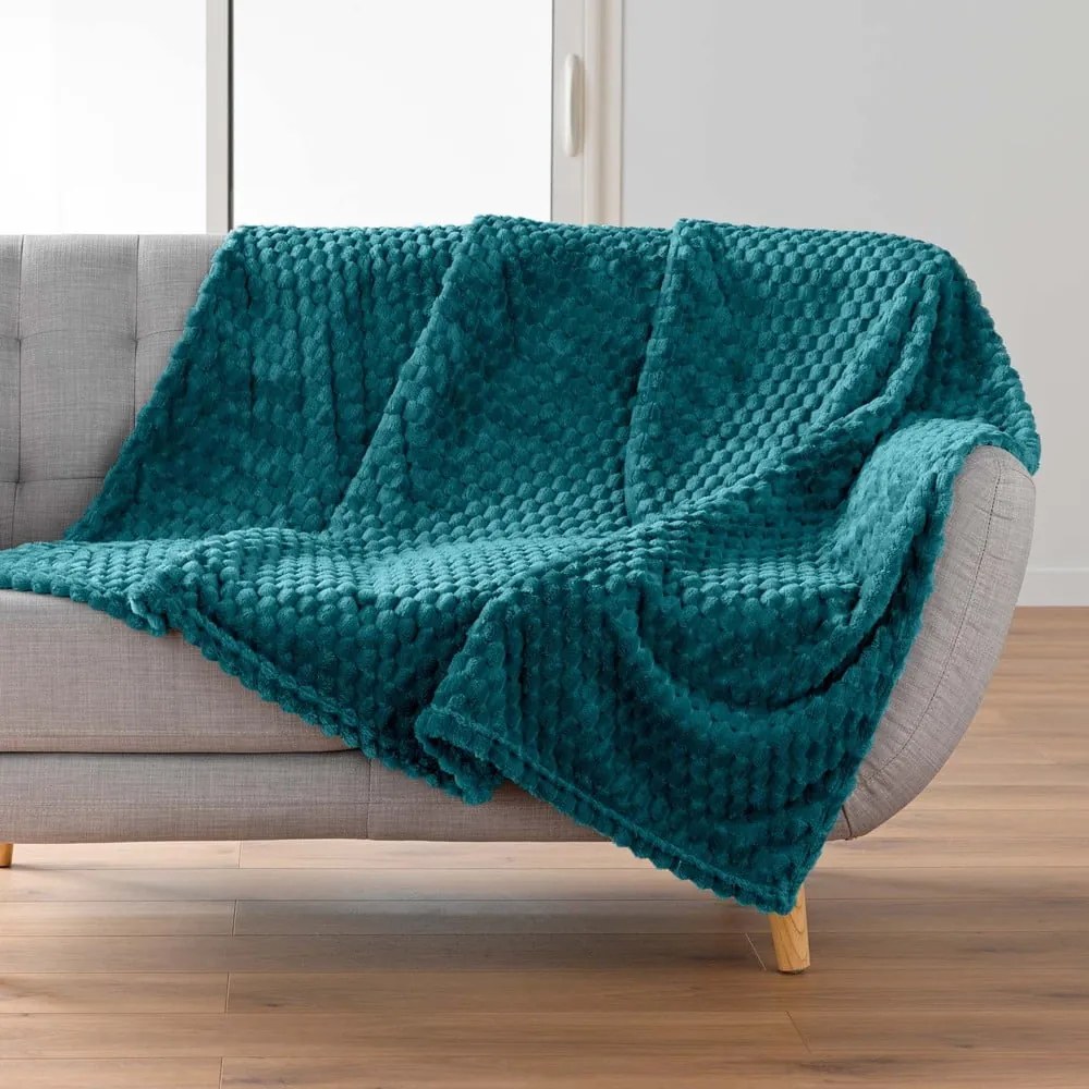 Kék mikroflanel takaró 125x150 cm Mini Frosty – douceur d'intérieur