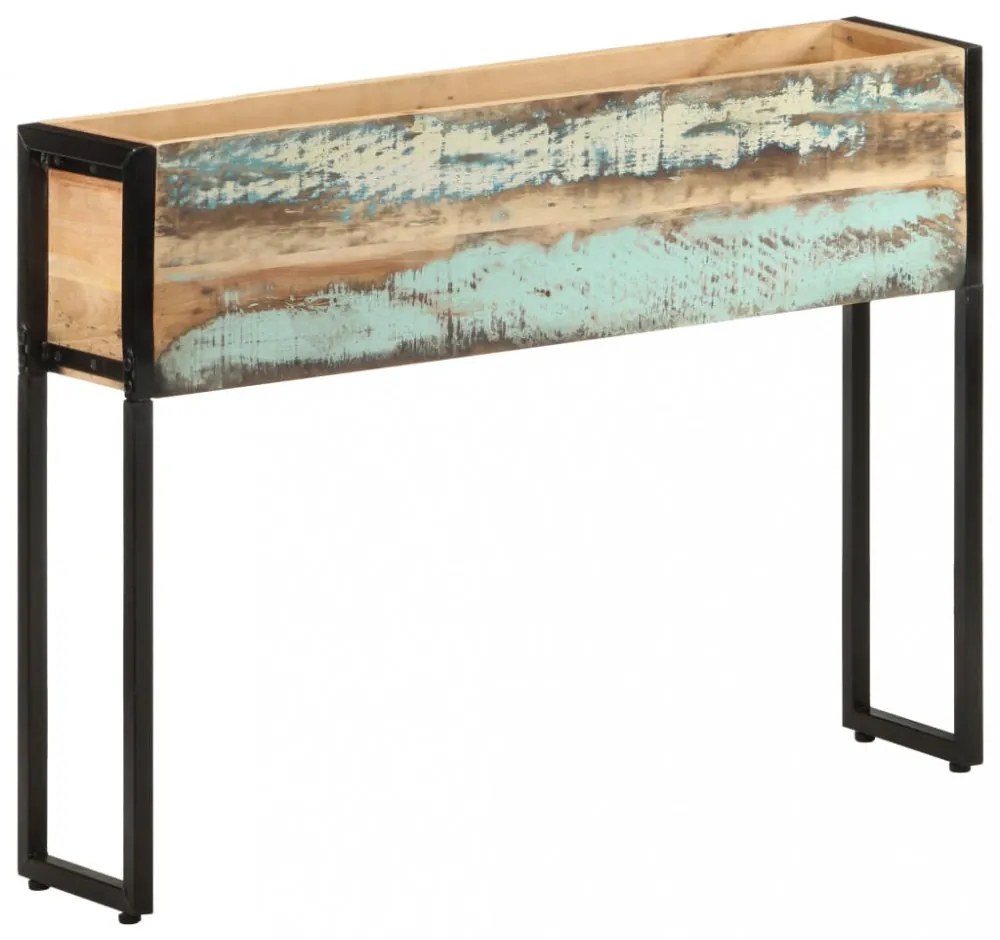 tömör újrahasznosított fa virágtartó 90 x 20 x 68 cm