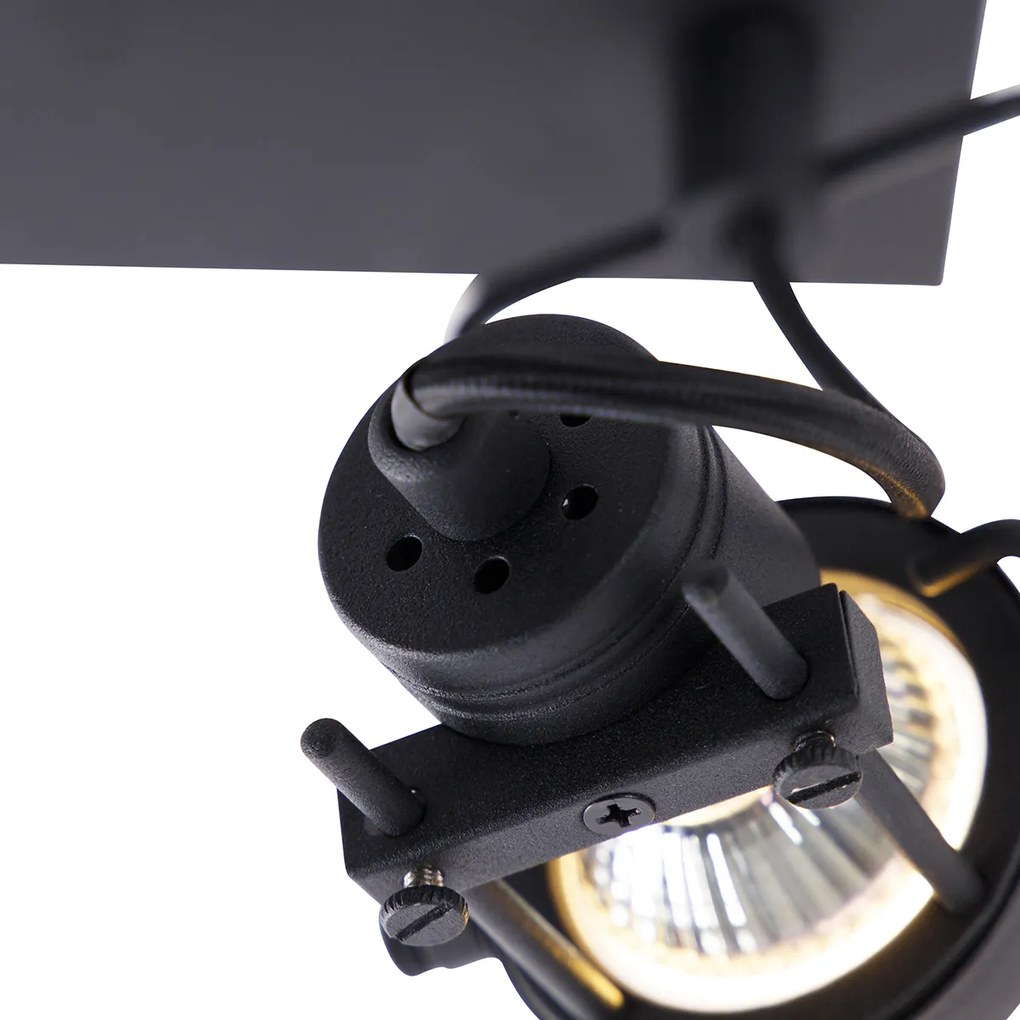 Okos spot fekete, 2 db Wifi GU10-es izzóval - Suplux