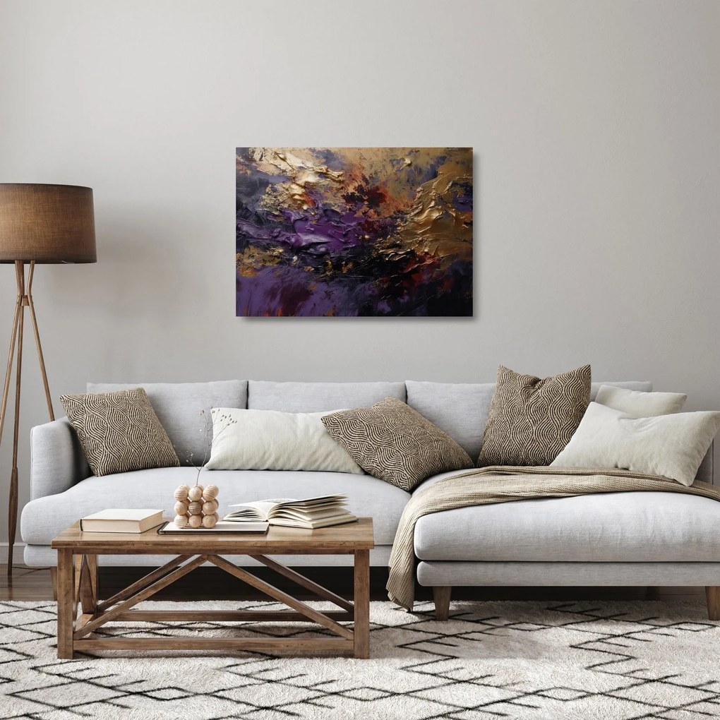 Üveg kép - Texturált absztrakció (70x50 cm)