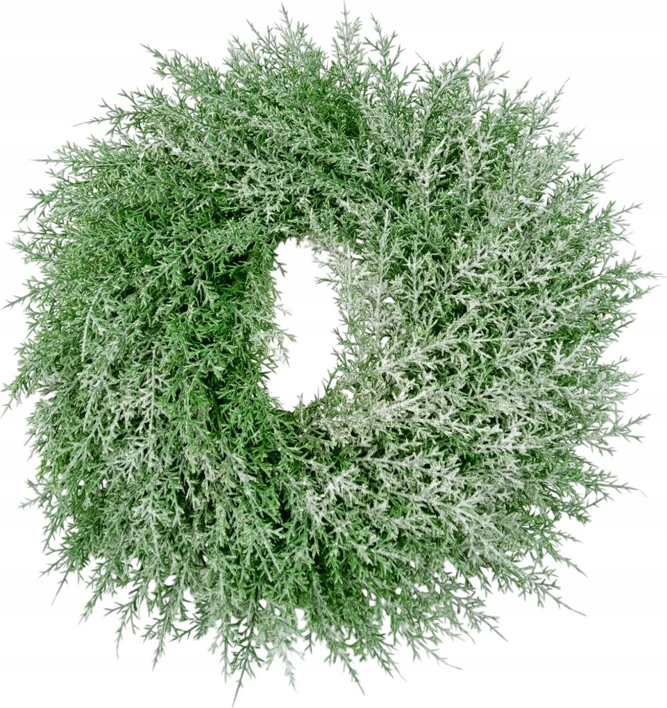 Ciprus Koszorú Ajtódísz Havas Karácsonyi Dísz 40 CM