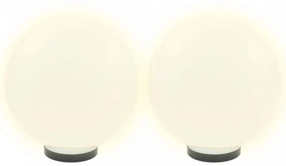 2 db led gömblámpa 30 cm pmma