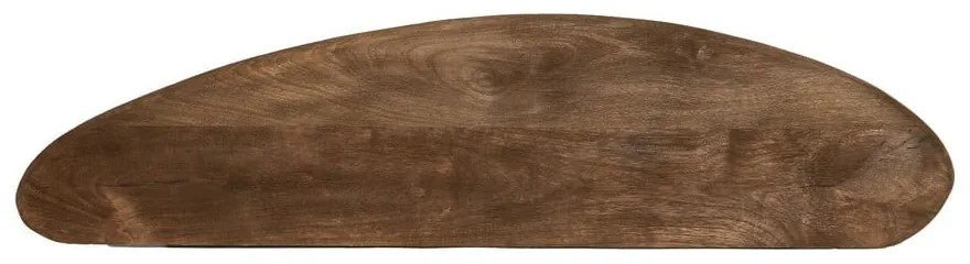 Sötét natúr színű mangófa fali polc 70 cm Ginosu – Light & Living