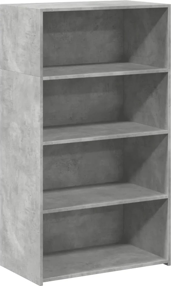 vidaXL betonszürke szerelt fa magasszekrény 70 x 41 x 124 cm