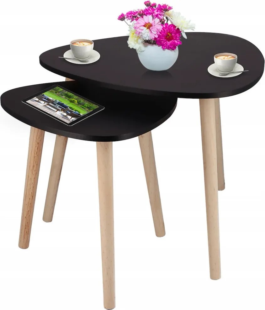 Dohányzóasztal fehér 60x40x60cm FUR1878-1