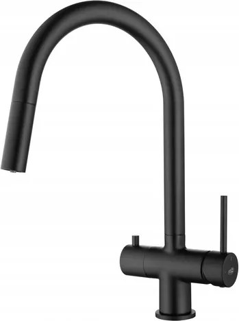 Álló konyhai csaptelep Blue Water Cyrus matt fekete