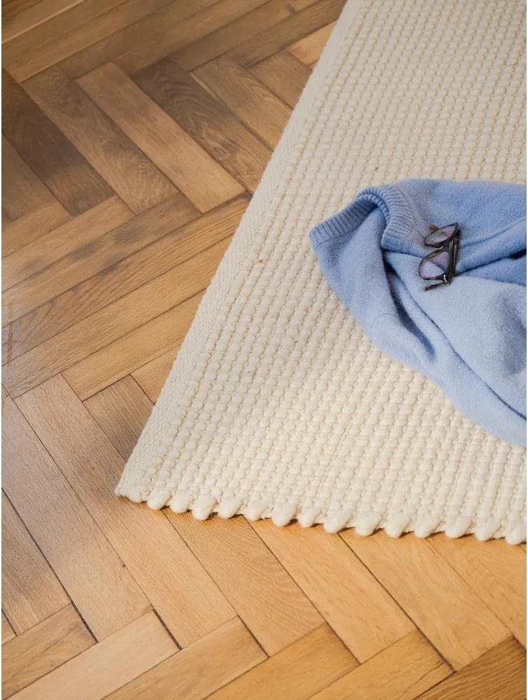 Bézs kézi szövésű gyapjú szőnyeg 200x300 cm Talo – noo.ma